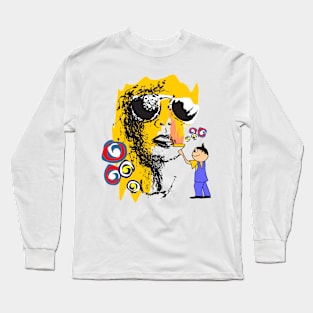 Painting Face Long Sleeve T-Shirt